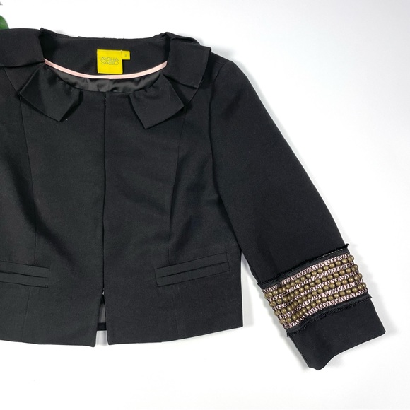 NWOT Aysha Saeed (now Aysha NY) black blazer Sz 4 - Picture 4 of 16